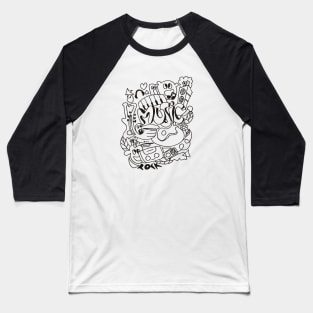 Doodle Music Baseball T-Shirt